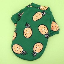 입히기쉬운 강아지 명품 패딩 후리스 떡볶이코트 이탈리안그레이하운드 프렌치불독 옷 작은 중형 개를위한 부드러운 면화 귀여운 옷 만화 인쇄 조끼 자켓 코트 점프 슈트 치와와, S, 초록