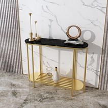 복도장 엔틱 현관 거실 콘솔 장식장 테이블, 100 30 80골드 +화이트