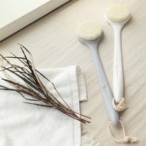 미세모 바디브러쉬 등솔 샤워 목욕 등씻기, 화이트, 1개입, 1개