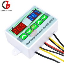 st3012 ac 110v-220v smart dual thermostat temperature controller incubator water heater 실내 실외 온도 조절기