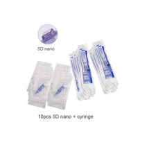안티프래질 Hydra 인젝터 더마 펜 또는 12 핀 바늘 카트리지 및 튜브 휴대용 아쿠아 니들링 메소 테라피 스마트 페이셜 기계, 09 10pcs 5D nano