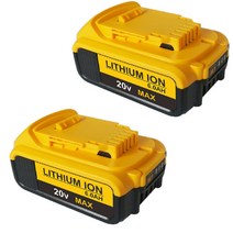 디월트 디월트 전동공구 호환 배터리 SONY셀사용 18V20V6.0AH/5.0AH/4.0AH 공구건전지 환유타이 인증, 2*5.0AH