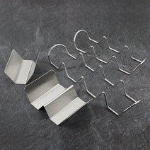 스텐 타코 받침 (2타입) 와플 핫도그 홀더, 와이어형(1구)