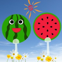 [칭찬] 시원한 수박 부채 만들기, 10인용