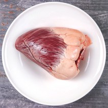 한우 소염통 반마리분 약1kg 소부산물내장 원료육, 단품