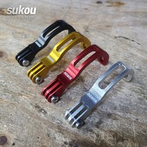 스코 브롬튼 미니벨로 전조등 고프로 마운트 포크 장착, 블랙