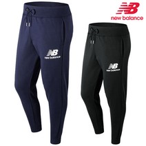 뉴발란스 바지 에센셜 스택드 로고 조거팬츠 MP91550-PGM MP91550-BK