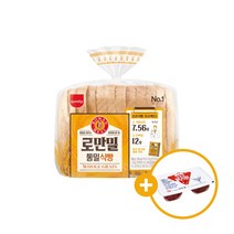 삼립 로만밀통밀식빵 + 오뚜기 딸기쨈 디스펜팩 증정, 로만밀식빵4봉+오뚜기딸기쨈1개