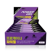 프로게이너 파워젤 청포도맛 40g 20개 자전거 마라톤 철인3종 에너지젤, 바나나맛