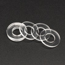 투명 절연 플레인 가스켓 링 스페이서 플랫 와셔 M1.2 M1.4 M1.7 M1.8 M2 M2.5 M3 M4 M5 M6 M12 소프트/하드 플라스틱 PVC, [50] M10x15x1 x100pcs, [01] Soft