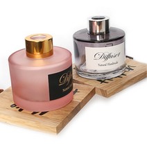 디퓨저용기 - 원형 ( 라운드 컬러선택 ) 100ml, [ 라운드 핑크 | 실버무광캡 ]