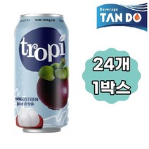 [베트남 음료] 탄도 트로피 주스 드링크 3종(망고스틴 사탕수수 리치) 330ml X 24개, 리치