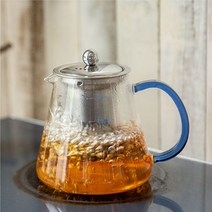 로젤 직화 내열유리 주전자 티메이커 유리 티포트 티팟 1L 1.5L 2L, 그린, 로젤주전자 1.0L