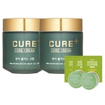 김정문알로에 큐어 플러스 크림 80g x 2p + 큐어2X 미니 3.5g x 2p + 클렌저 2ml x 3p 세트, 5세트