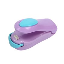 간식메이커 붕어빵기계 와플기계미니 씰링 기계 식품 가방 미완성 스낵 아주 좋은 주방 액세서리 적합, 04 보라색