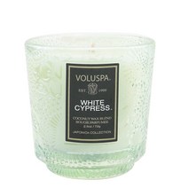볼루스파 - 쁘띠 페데스탈 캔들 - 화이트사이프러스, 72g/2.5oz