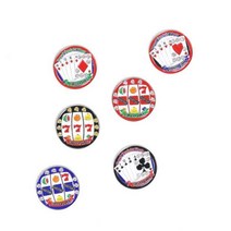 시선강탈 겜블링 빅사이즈 큐빅 볼마커 초보골프 백돌이 라운딩용 볼마크, NO.6 블루슬롯