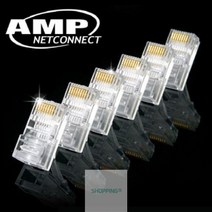 Tyco AMP CAT.5e RJ-45 플러그 (100개입 BOX타입) 3B3E 플러스컴, 상세페이지 참조