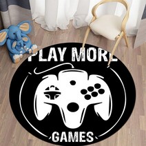 게이밍 의자 중역의자 고급 게임의자 사무실의자 PC방의자Game handle Round Carpet for Living Room Mat C, 10 10_03 100cm  diameter