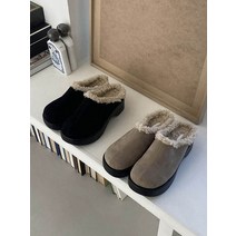 여성 스웨이드 털 슬리퍼 105278