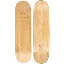 Moose 블랭크 스케이트보드 데크 - 프리미엄 7겹 단풍나무 구조 천연 목재 19.4cm(7.6인치)