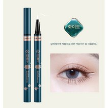 SUREYOULiKE 뉴시쯔 아이라이너 속건 워터프루프 땀방지 롱래스팅 오래 지속되며 초보 컬러 아이라이너, 1, 화이트
