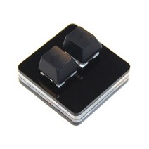 미니 바로 가기 키보드 Ctrl-C 복사 접착제 기계식 스위치 DIY 프로그래밍 가능 OSU 2 키 키패드 블랙 화이, 한개옵션2, 01 Blank key black, 03 브라운 스위치