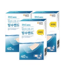 워터프리 방수밴드 혼합형 40매입, 3개