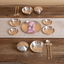 놋마을 방짜유기 2인 반상기 혼수 예단 유기 그릇 놋그릇 세트, 2인메인요리접시세트, 1개