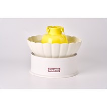 [우리집고양이] 연꽃정수기 고양이정수기 음수대 도자기 재질 필터, 기본형 레몬