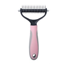 리틀펫 강아지고양이 양날 갈고리빗 죽은털제거 브러쉬, 핑크(대형)