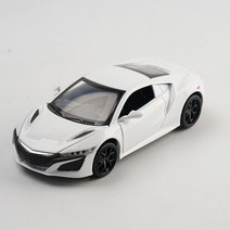 1:32 스케일 혼다 아큐라 NSX 다이캐스트 합금 금속 럭셔리 스포츠카 모델 컬렉션 풀백 사운드 & 라이트 완구 차량, 흰색