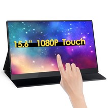 세로모니터 27 34 24 인치15.6 "터치 스크린 1080P 휴대용 모니터 100% sRGB HDR IPS HDMI USB-C 게임, 02 15.6 1080P Touch_01 영국 플러그