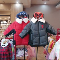 코코리따 스파이더맨 캡틴아메리카 후드 조끼 내피탈착 디터처블 프리미엄 다운점퍼 CEJD21TM1