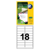 우편 발송 라벨지 인쇄 라벨러 스티커 18칸 100장 프린텍 라벨 메이커 유통기한 날짜 애니 스티커지 용지 A4 프린트 라벨링 프린터 분류 표기용 네임 오피스 이름표 봉투 택배