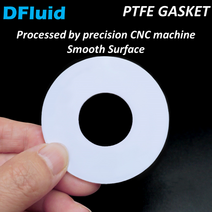고압세척기부속 부품 노줄 연결 필터 PTFE 가스켓 BSPP 플랜지 위생 실린더 플랫 링 5 6 8 0 2 mm 압력 게, 25 ID 7mm x OD 18mm_01 2mm