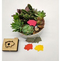 2 디자인 디자이너 가죽 공예 템플릿 돼지 모델링 다이 커팅 나이프 몰드 핸드 머신 펀칭 도구 세트, [01] design 1