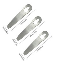 경운기쟁기 예초기 커터날 13Pcs 스테인레스 스틸 교체 블레이드 예비 칼 STIHL FSA 45 57 잔디 트리머 깎기 액세서리 정원 도구, [04] 3PC 15g