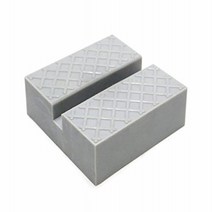 2 Pack Square Universal Polyurethane Slotted Jack Pad Frame Rail Protector by TMB null, 2 Pack Square Jack Pad, Gray