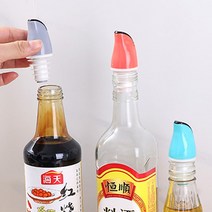 달자샵 주방 소스병 뚜껑 마개 간편 다용도 유리 오일병 노즐, 레드, 1Pcs