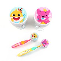 아이조움 핑크퐁 자동 칫솔홀더 2P