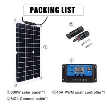 아파트 태양광 패널 발전 모듈 가정용 주택 판넬 600w300w 태양 전지 18v 태양, 300w 40a 컨트롤러