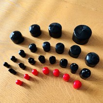 빅스몰즈 PC 투명파이프 뚜껑 (고무캡 앤드캡), 일반형(빨강), 12파이