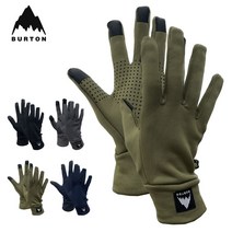 버튼 BURTON 스키 스노우보드 이너장갑 Power Stretch 라이너, Martini Olive