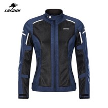 LYSCHY 썬더 윙 봄과 가을 겨울 여성 오토바이 라이딩 슈트 방풍 따뜻한 캐주얼 자켓 사계절 레이싱 슈트, S, 2027여성용블루(여름메쉬)