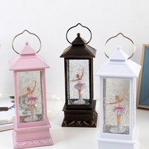 124 발레리나 워터볼 오르골 3color 크리스마스소품 무드등, 브라운