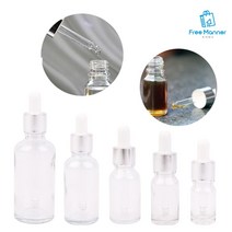 투명 스포이드 유리 리필 공병, 30ml, 10병