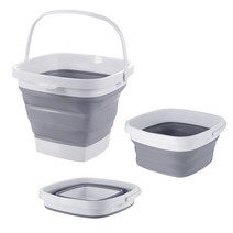 접이식 물통 사각 야외 휴대용 낚시 차량용 멀티홈, 15L, 1개