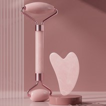 [보경샵] 괄사마사지 페이스 롤러 얼굴 하트 괄사기구 판촉물 림프 순환 바디 괄사세트, 괄사마사지세트/핑크(박스포장)