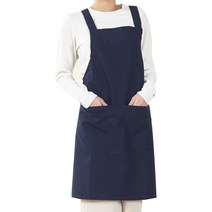 킹리치 예쁜 어린이집 주방 작업용 H형 앞치마 주방예쁜 앞치마 면앞치마 바리스타앞치마 원피스형앞치마 식당앞치마, 01 앞치마 무지 네이비